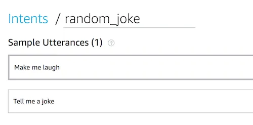 sample utterances